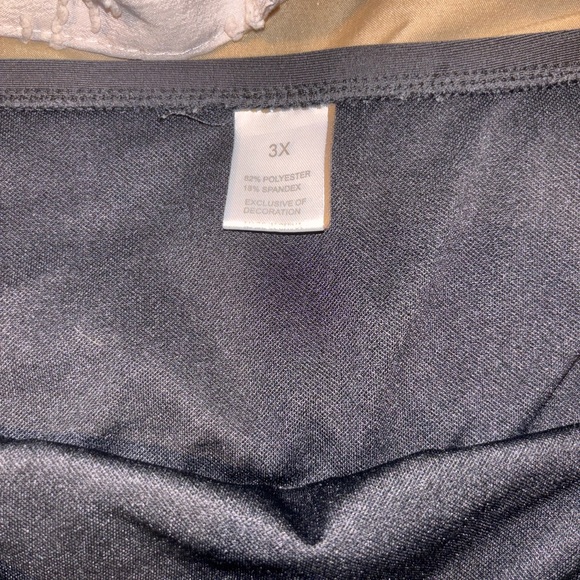 Black High Rise Athletic Pocket Shorts Women’s 3X Workout Gym Yoga Biker Shorts - Picture 3 of 5